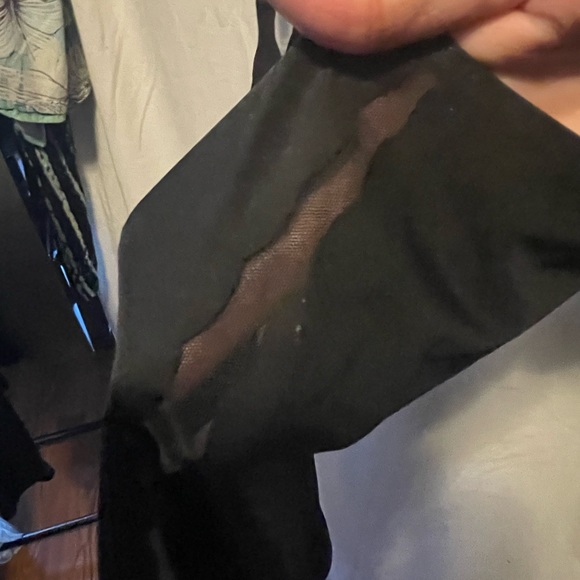 Sexy sheer/scalloped sides, clasp crotch, under breast shapewear bodysuit - Picture 3 of 4